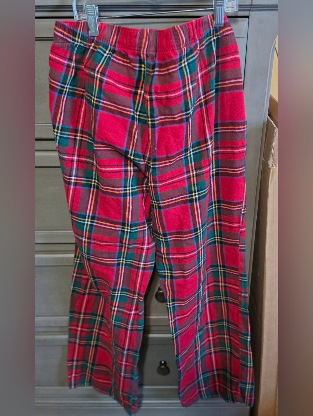 Old Navy Red Plaid Maternity Pajama Pants - Picture 3 of 4